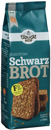 BAUCK HOF bez glutēna, ekoloģisks, tumšās maizes miltu maisījums, 500 g