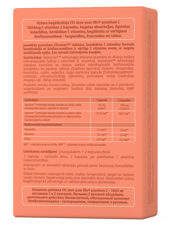 LYL premium C kapsulas, 30 gab.