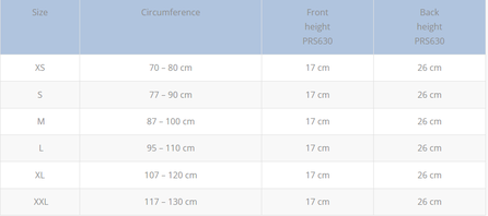PRIM Spine Modular Low (XXL) muguras ortoze, 1 gab.