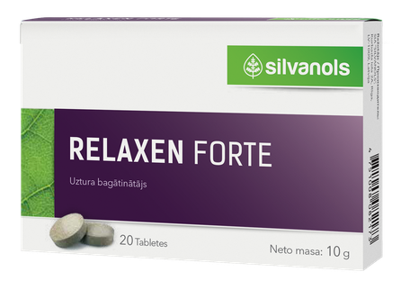 RELAXEN Forte tabletes, 20 gab.