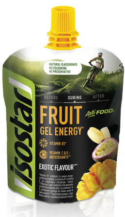 ISOSTAR Actifood Exotic Fruit Gel Energy želeja, 90 g