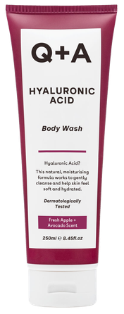 Q+A Hyaluronic Acid dušas želeja, 250 ml