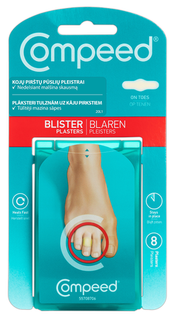 COMPEED  Uz Kāju Pirkstiem plāksteri tulznām, 8 gab.