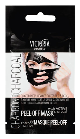 VICTORIA BEAUTY Active Charcoal Peel-off sejas maska, 10 ml