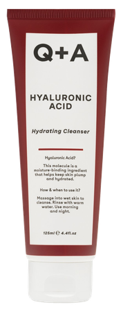 Q+A Hyaluronic Acid Hydrating attīrošs līdzeklis, 125 ml
