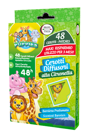 BRAND ITALIA Puppies plāksteri odu atbaidīšanai, 48 gab.