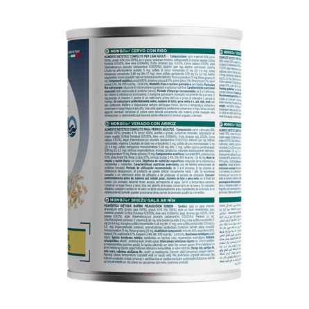 FORZA10 Diet Briedis Ar Rīsiem mitrā barība, 400 g