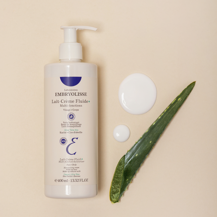 EMBRYOLISSE Lait-Crème Fluid Multipurpose Moisturizing Nourishing ķermeņa pieniņš, 400 ml