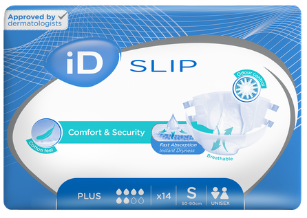 ID Expert Slip Plus S (50-90 cm) autiņbiksītes, 14 gab.