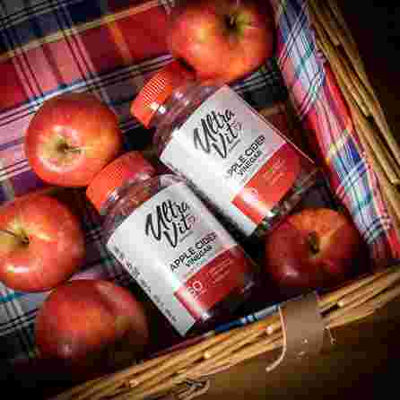 ULTRAVIT   Gummies Apple Cider Vinegar želejas konfektes, 60 gab.