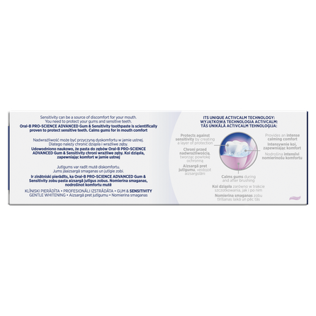 ORAL-B Pro-Science Advanced,  Gum & Sensitivity, Whitening, 75 ml
