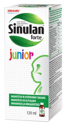 SINULAN Forte Junior sīrups, 120 ml