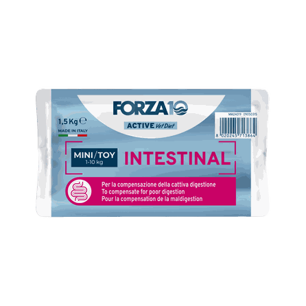 FORZA10 Active Vetdiet Intestinal  Mini/Toy, Suņiem sausā barība, 1.5 kg