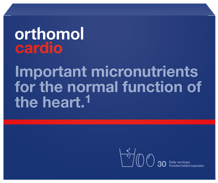 ORTHOMOL Cardio pulveris, tablete, kapsulas, 30 gab.