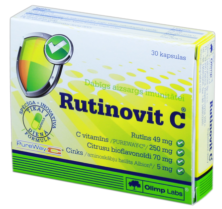 OLIMP LABS Rutinovit C kapsulas, 30 gab.