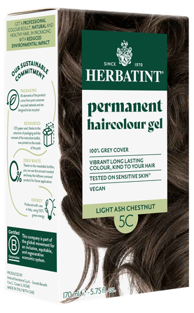 HERBATINT 5C Light Ash Chestnut matu krāsa, 170 ml