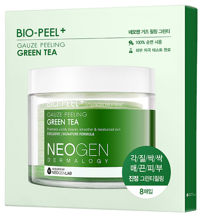 NEOGEN Dermalogy Bio-Peel Gauze Peeling - Green Tea pīlinga spilventiņi, 8 gab.