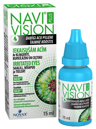 NAVIVISION Plus Irritated Eyes acu pilieni, 15 ml