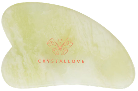 CRYSTALLOVE Gua Sha Jade masāžas plāksne, 1 gab.