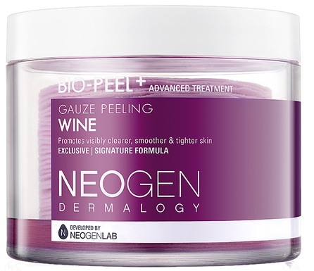 NEOGEN Dermalogy Bio-Peel Gauze Peeling - Wine pīlinga spilventiņi, 200 ml