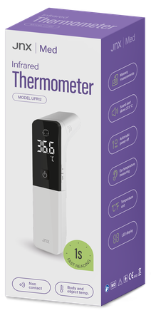 JNX Med bezkontakta infrasarkanais termometrs, 1 gab.
