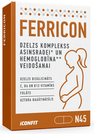 ICONFIT Blister Ferricon kapsulas, 45 gab.