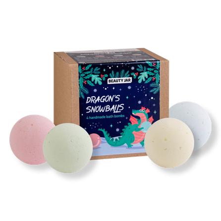 BEAUTY JAR Dragon's Snowballs 4x115g Vannas Burbuļbumbas komplekts, 1 gab.