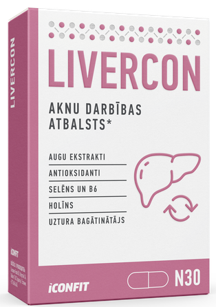 ICONFIT Blister Livercon kapsulas, 30 gab.