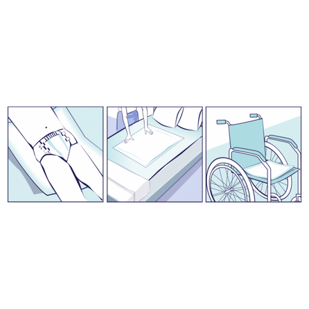 SENI Soft Normal 60x90 cm paladziņi, 30 gab.