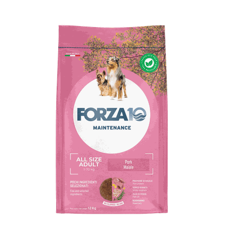 FORZA10 Maintenance Adult All Size Ar Cūku, Suņiem sausā barība, 12 kg