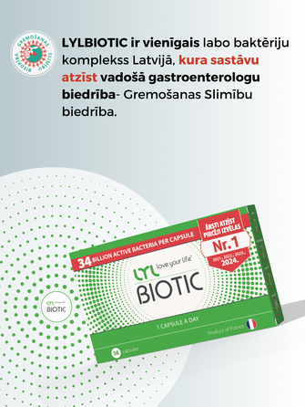 LYL BIOTIC kapsulas, 14 gab.
