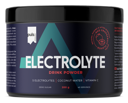 PULS NUTRITION Electrolyte Red Grapefruit pulveris, 200 g