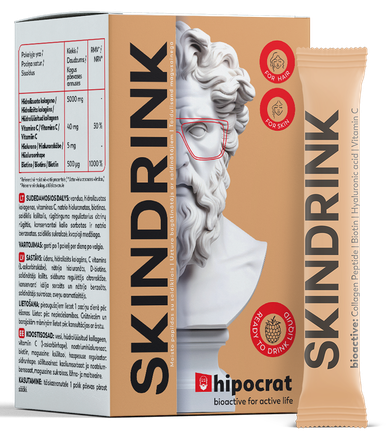 BIOFARMACIJA Hipocrat Skindrink paciņas, 14 gab.