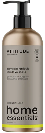ATTITUDE Geranium & Lemongrass trauku mazgāšanas līdzeklis, 473 ml