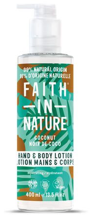 FAITH IN NATURE Coconut Hand & Body losjons, 400 ml