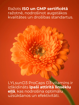 LYL sunD3 ProCaps 4000 SV kapsulas, 60 gab.