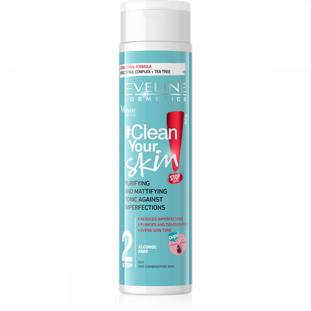 EVELINE  Clean Your Skin 2 toniks, 225 ml