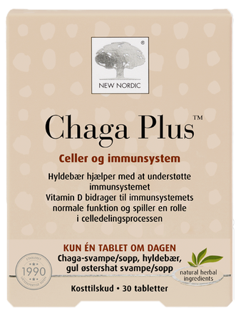 NEW NORDIC Chaga Plus tabletes, 30 gab.
