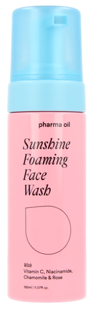PHARMA OIL Sunhine Foaming Face Wash attīrošas putas, 150 ml