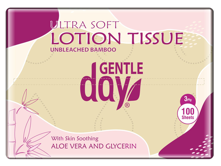 GENTLE DAY Bamboo Lotion Tissues salvetes, 100 gab.