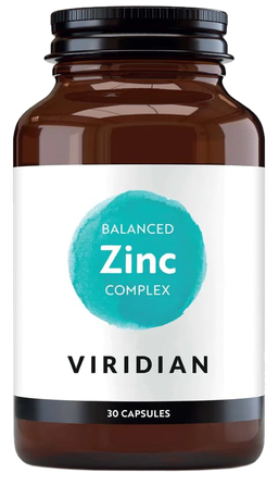 VIRIDIAN Balanced Zinc Complex kapsulas, 30 gab.