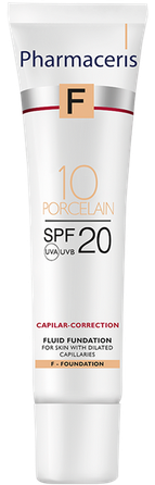 PHARMACERIS F Capilar-Correction 10 Porcelain SPF 20 fluīds, 30 ml