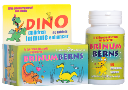 APTIEKAS PRODUKCIJA Brīnumbērns Ar Dzērveņu Ekstraktu Un Lucernu		 tabletes, 60 gab.