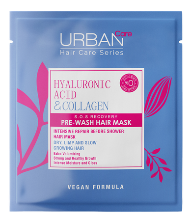 URBAN CARE Hyaluronic Acid & Collagen Pre-Wash maska matiem, 50 ml