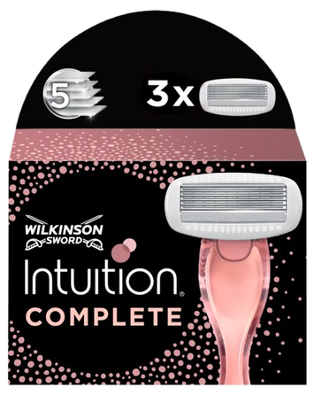 WILKINSON SWORD Intuition Complete rezerves asmeņi, 3 gab.