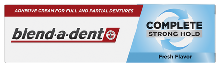 BLEND-A-DENT Complete Strong Hold, Fresh Flavor fiksācijas krēms zobu protēzēm, 47 g