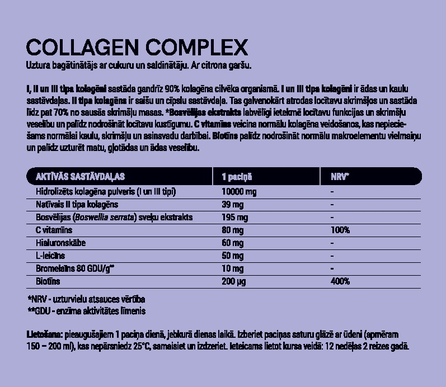 ELITE Collagen Complex paciņas, 30 gab.