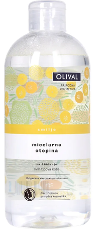 OLIVAL Immortelle Micellar Solution 2in1 attīrošs ūdens, 500 ml