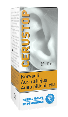 CERUSTOP ausu pilieni, 10 ml