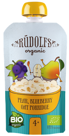 RŪDOLFS Bumbieris, Mellene Auzu Putra BIO 4+ biezputra, 110 g